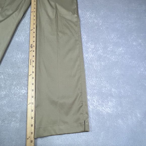 Nike Pants Mens Size 32 Tan Flat Front Tech Golf Dri-Fit 472532-235 Chino 2632 - Picture 7 of 11